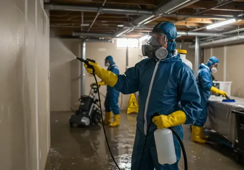 Basement Sanitization and Antimicrobial Treatment process in Warwick, NY